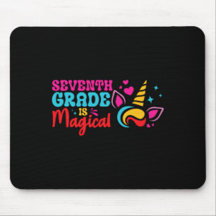 Seventh Grade Is Magical Unicorn Funny Back To Sch Mouse Mat