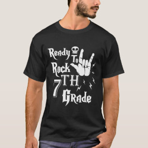 Seventh Grade Ready To Rock 2nd Grade Back To Scho T-Shirt