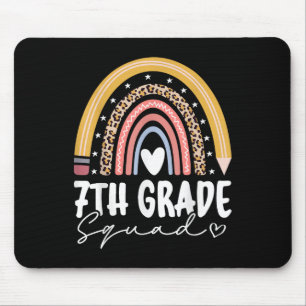 Seventh Grade Squad 7th Grade Team Retro First Day Mouse Mat