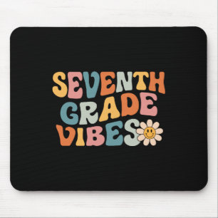 Seventh Grade Vibes - 7th Grade Team Retro 1st Day Mouse Mat