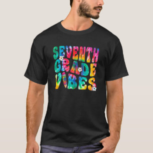 Seventh Grade Vibes First Day Back To School Tie D T-Shirt