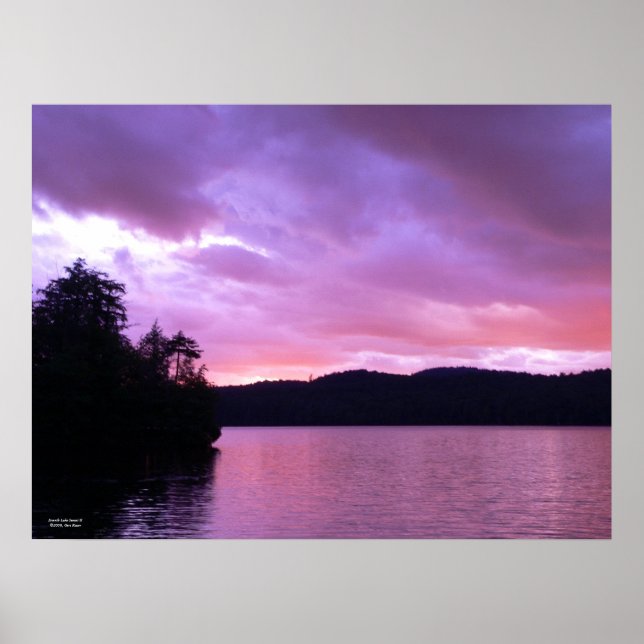 Seventh Lake Sunset II Poster (Front)