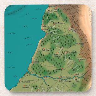 Seventh Night World Map Coaster