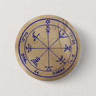 Seventh Pentacle of Jupiter 6 Cm Round Badge