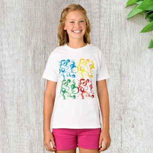 Seventies Colour And Shapes Girls T-Shirt
