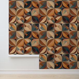 Seventies retro pattern wallpaper