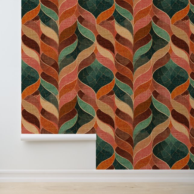 Seventies retro  pattern wallpaper (Application)