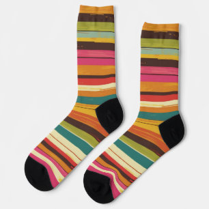 Seventies Stripes Retro Socks