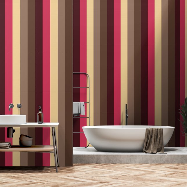 Seventies stripes wallpaper (Bathroom)