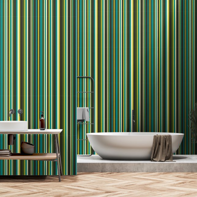 Seventies stripes wallpaper (Bathroom)