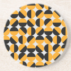 Seventies style, geometric half circles. coaster