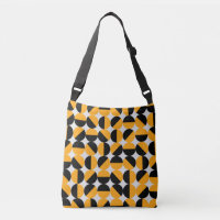 Seventies style, geometric half circles.