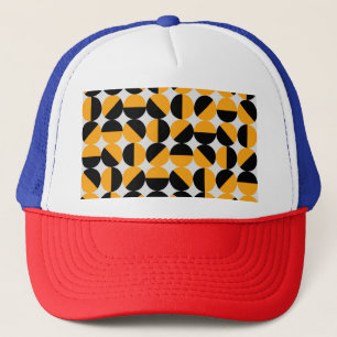 Seventies style, geometric half circles. trucker hat