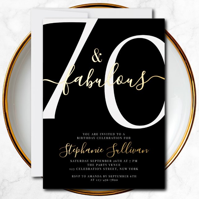 Seventy and Fabulous Script 70th Birthday  (Creator Uploaded)