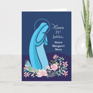Seventy Fifth 75th Anniversary of Religious Life  Card