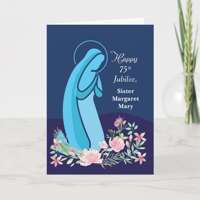 Seventy Fifth 75th Anniversary of Religious Life  Card (Front)