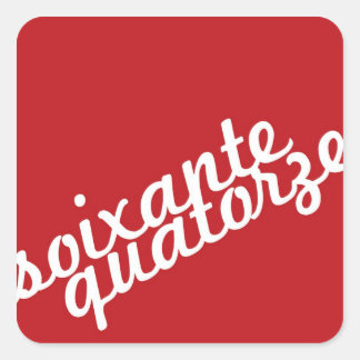 Seventy-four Square Sticker