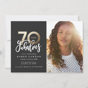 Seventy gold making 70 look good photo birthday