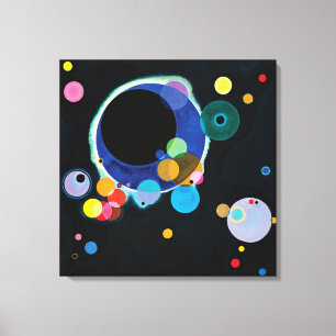 Several Circles by Wassily Kandinsky Canvas Print