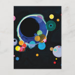 Several Circles by Wassily Kandinsky Postcard<br><div class="desc">Several Circles by Wassily Kandinsky.
Please visit my store for more interesting design and more colour choice.
=> zazzle.com/colorfulworld*</div>