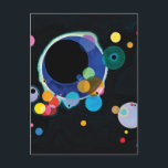Several Circles by Wassily Kandinsky Postcard<br><div class="desc">Several Circles by Wassily Kandinsky.
Please visit my store for more interesting design and more colour choice.
=> zazzle.com/colorfulworld*</div>
