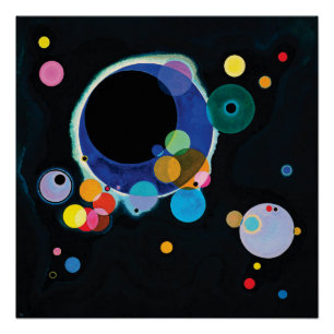 Several Circles by Wassily Kandinsky Poster