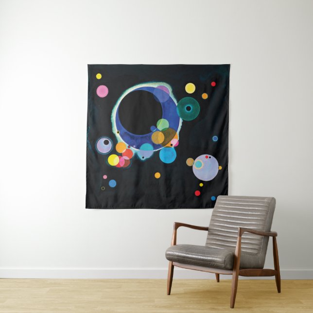 Several Circles by Wassily Kandinsky Tapestry (In Situ (Horizontal))