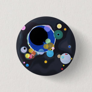 Several Circles, Vassily Kandinsky in digital 3 Cm Round Badge