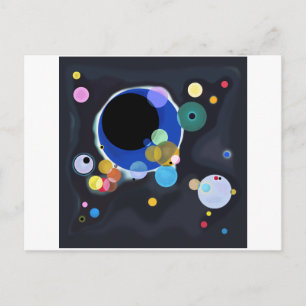 Several Circles, Vassily Kandinsky in digital Postcard
