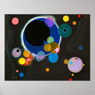 Several Circles Wassily Kandinsky Poster