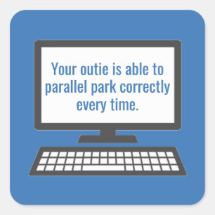 Severance Outtie  Square Sticker