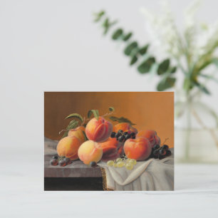Severin Roesen - Peaches, Grapes, Apples Postcard