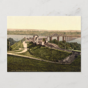 Severn Bridge, Sharpness, Gloucestershire, England Postcard