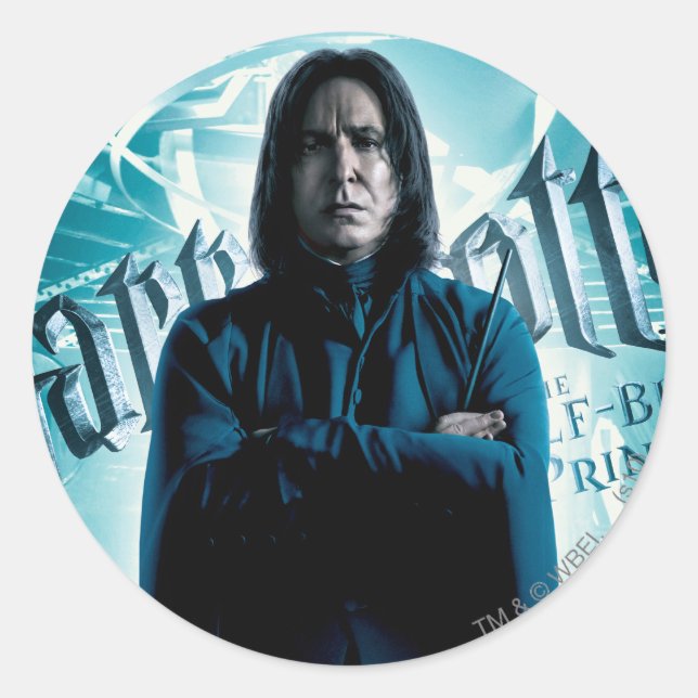 Severus Snape HPE6 1 Classic Round Sticker (Front)
