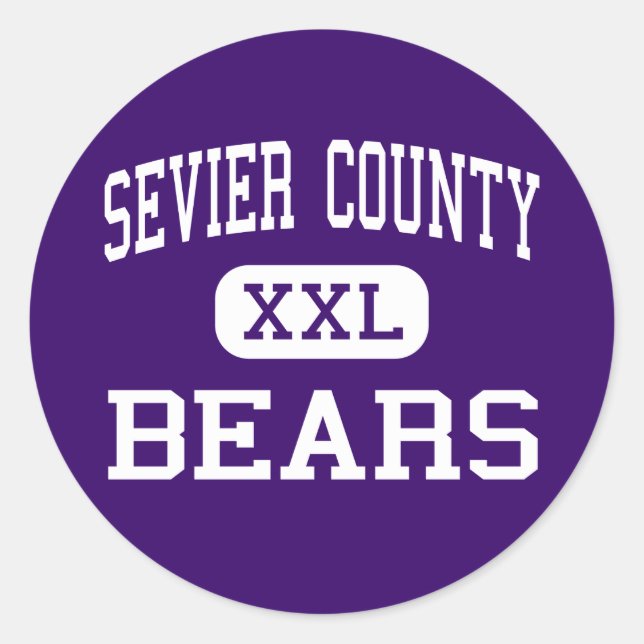 Sevier County - Bears - High - Sevierville Classic Round Sticker (Front)