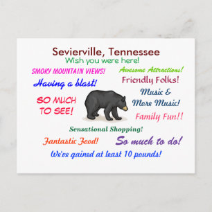 Sevierville, Tennessee Postcard