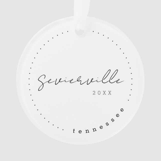 Sevierville Tennessee TN Travel United States  Ornament (Front)