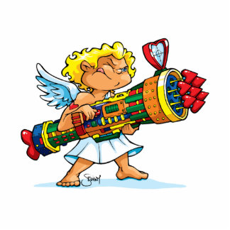 Sevigny_Photo Sculpture_Valentine's Rambo Cupid Standing Photo Sculpture