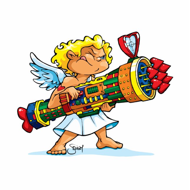 Sevigny_Photo Sculpture_Valentine's Rambo Cupid Standing Photo Sculpture (Front)