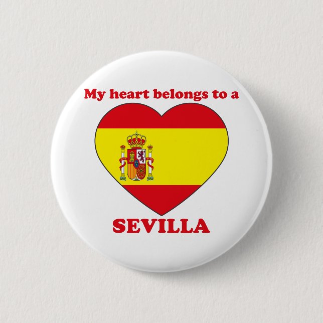 Sevilla 6 Cm Round Badge (Front)