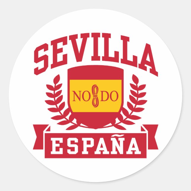 Sevilla Espana Classic Round Sticker (Front)