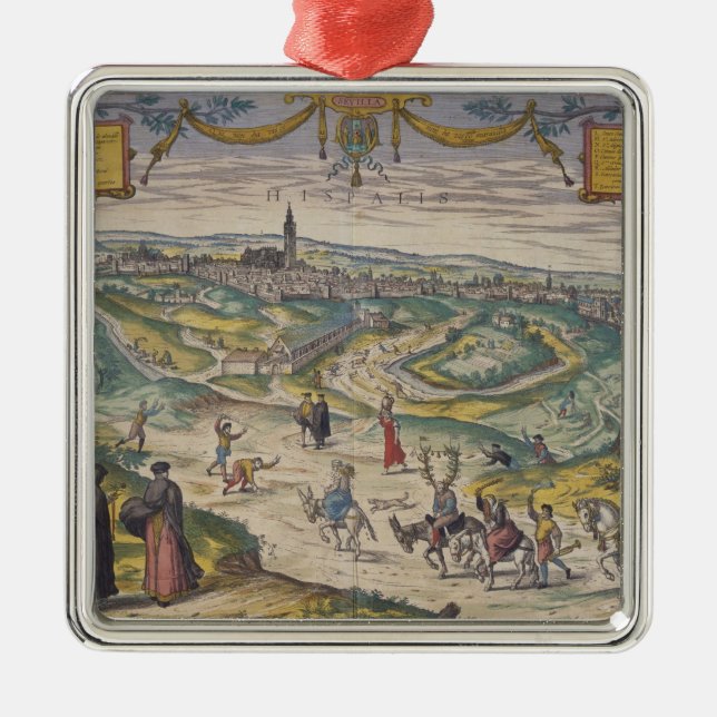 Sevilla Metal Tree Decoration (Front)