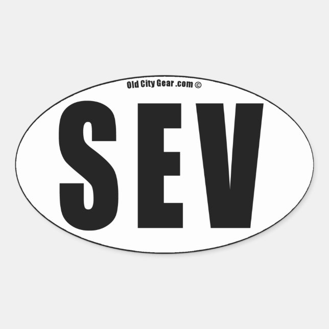 Sevilla - Neighbourhood (qty 4) Oval Sticker (Front)