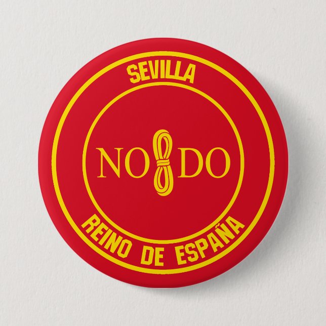 Sevilla Round Emblem 7.5 Cm Round Badge (Front)