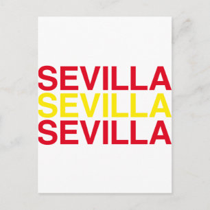 SEVILLA Spanish Flag Postcard