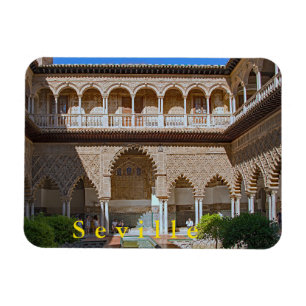 Seville. Alcazar. The Courtyard of the Maidens. Magnet