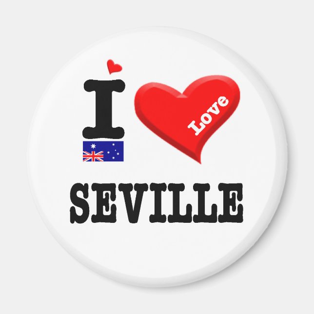 SEVILLE - I Love Magnet (Front)