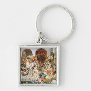 Seville (oil on canvas) key ring