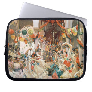 Seville (oil on canvas) laptop sleeve