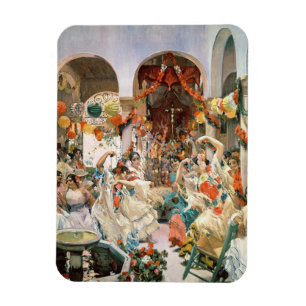 Seville (oil on canvas) magnet